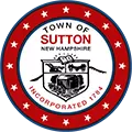 town crest with a red border